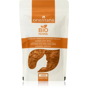 Orientana Bio Henna Natural Dye permanentná farba na vlasy odtieň Caramel Brown 100 g