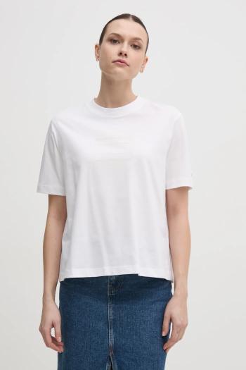 Bavlnené tričko Tommy Hilfiger dámske, biela farba, WW0WW45525