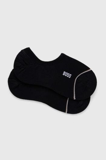 Ponožky BOSS 2-pak dámske, čierna farba, 50502091