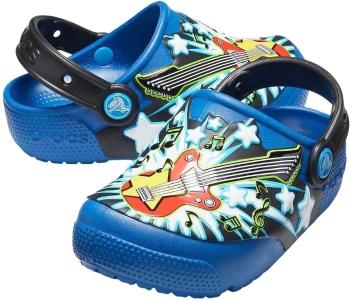 Crocs Fun Lab Guitar Clog Sandále Blue Jean 24-25
