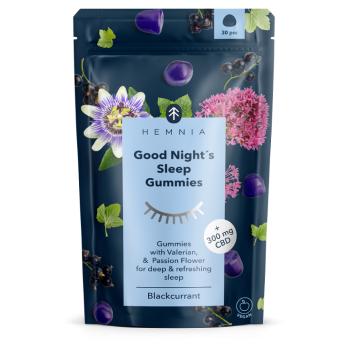 HEMNIA Good night sleep gummies + 300 mg CBD 30 kusov