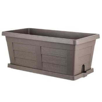 Jardinieră cu volum mare Bama Legno cappuccino, 80 x 40 x 35 cm, maro, 80 cm