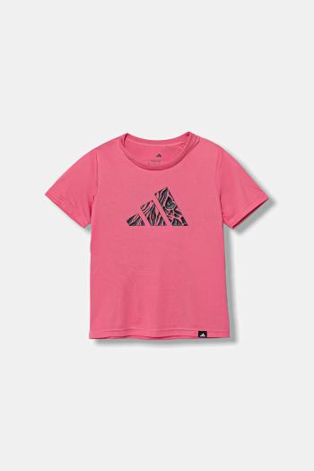 Detské tričko adidas ružová farba, JV5196
