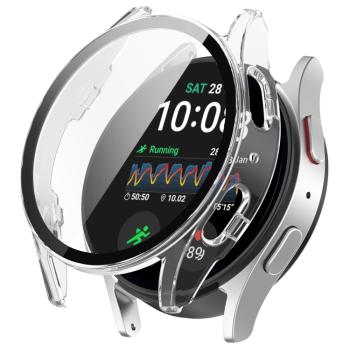 PC FULL COVER Plastový kryt so sklom pre Samsung Galaxy Watch 7 44mm priehľadný