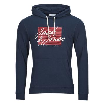 Jack & Jones  JJZURI SWEAT HOOD  Mikiny Námornícka modrá