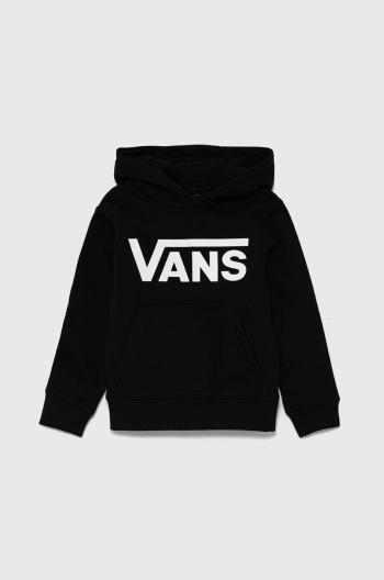 Detská mikina Vans Vans Classic Kids PO čierna farba, s kapucňou, s potlačou, VN000JYEBLK1