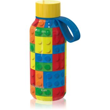 Quokka Solid Kids termofľaša s pútkom Color Bricks 330 ml