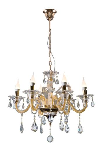ArtFir Závesná lampa GLITTER 02 | zlatá 70 x 52 cm