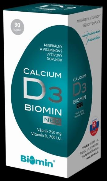 BIOMIN Calcium NEO s vitamínom D3 90 kapsúl