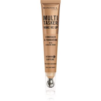 Rimmel Multi-Tasker Wake Me Up make-up a korektor pre rozjasnenie pleti odtieň 60 Light Honey 20 ml