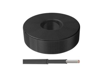 Solárny kábel 4mm2, čierny, 100m.