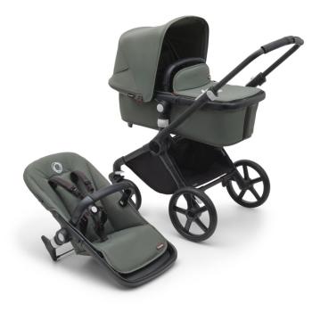 BUGABOO Kočík kompletný Fox Cube Black/Forest green-Forest green