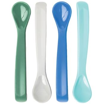 Tiny Twinkle Silicone Baby Spoons lyžička Boy 4 ks