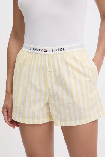Bavlnené šortky Tommy Hilfiger žltá farba, bavlnené, UW0UW05765