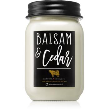 Milkhouse Candle Co. Farmhouse Balsam & Cedar vonná sviečka Mason Jar 368 g