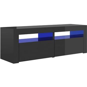 SHUMEE s osvetlením LED sivý s vysokým leskom 120 × 35 × 40 cm (804363)