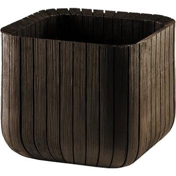 KETER Kvetináč CUBE PLANTER M hnedý (230226)