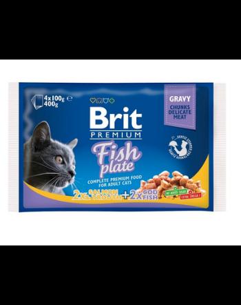 BRIT Cat Adult Fish Plate 4x100 g