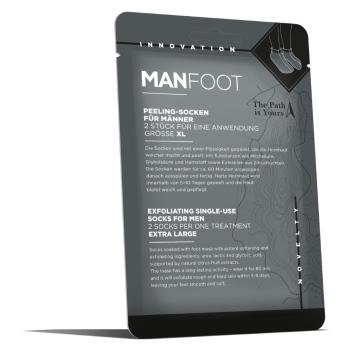 MANFOOT Exfoliační ponožky pro muže XL 1 pár<p><strong>Exfoliační ponožky</strong> určené speciálně pro muže účinně změkčují a exfoliují pokožku. </p>