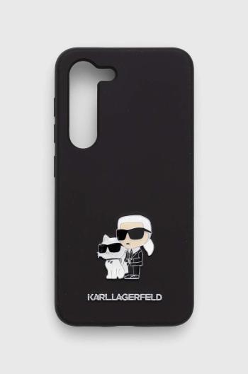 Puzdro na mobil Karl Lagerfeld S23 S911 čierna farba