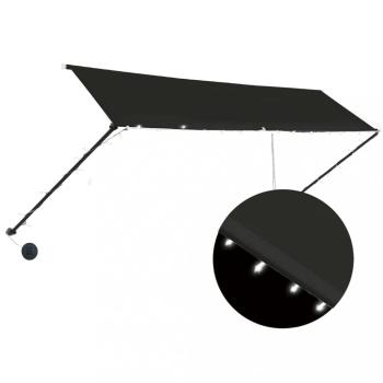 Zaťahovacia markíza s LED svetlom 300x150 cm Dekorhome