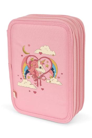 Detský peračník Konges Sløjd CLOVER MAXI PENCIL CASE ružová farba, KS102992