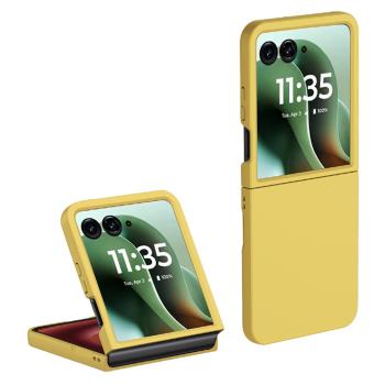 PLASTIC Ochranný plastový kryt pre Motorola Razr 60 Ultra žltý