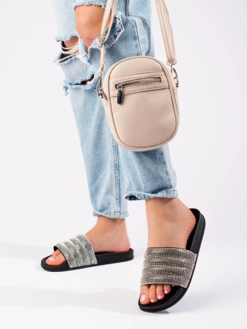 Trendy dámske čierne ponožky na podpätku bez podpätku