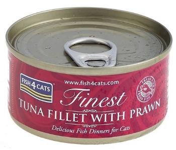 FISH4CATS Konzerva pre mačky Finest tuniak s krevetami 70g