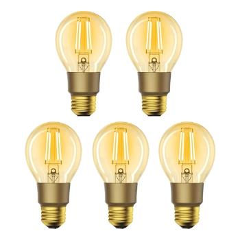 WOOX Smart sada LED žiaroviek E27 6W teplá biela R9078/5 WiFi Tuya