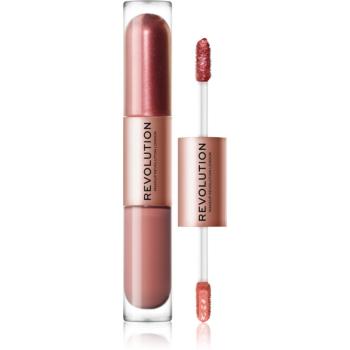 Makeup Revolution Double Up tekuté očné tiene 2 v 1 odtieň Infatuated Rose Gold 2x2,2 ml