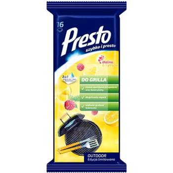PRESTO čistiace utierky na gril 2 v 1 malina & citrón 16 ks (5900095032090)