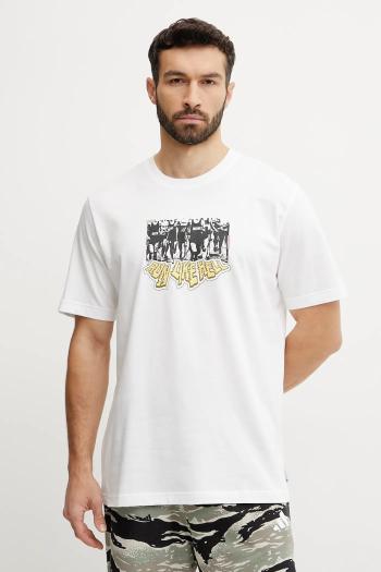 Tričko adidas Originals Q12 TS Crowd pánske, biela farba, s potlačou, JP2668