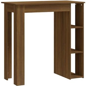 Barový stôl s regálom hnedý dub 102 × 50 × 103,5 cm, 812965