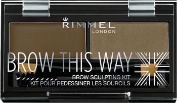 RIMMEL London Brow This Way Paletka na obočie 002 Medium Brown 1.1 g