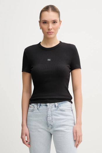 Tričko Calvin Klein Jeans dámske, čierna farba, J20J225245