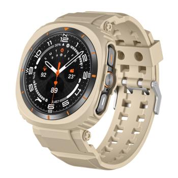 GLACIER Ochranné puzdro s remienkom pre Samsung Galaxy Watch Ultra 47mm béžové