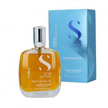 Alfaparf Milano Olej pre kučeravé a vlnité vlasy Alfa Semi Di Lino Curl (Multi- Benefit Oil) 100 ml