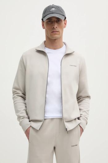 Mikina Calvin Klein pánska, béžová farba, jednofarebná, K10K114487