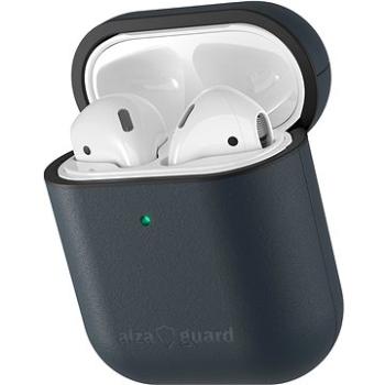 AlzaGuard Genuine Leather Case na AirPods 1. a 2. generácie modré (AGD-ACL003L)