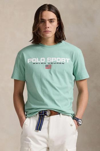 Bavlnené tričko Polo Ralph Lauren pánske, s potlačou, 710880627