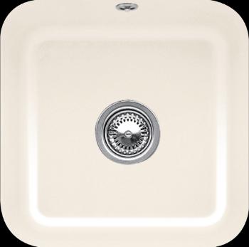 VILLEROY & BOCH VILLEROY & BOCH - Keramický drez Cisterna 50 Cream podstavný 445 x 445 bez excentru 670301KR