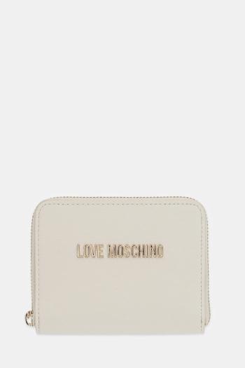 Peňaženka Love Moschino dámska, béžová farba, JC5702PP1