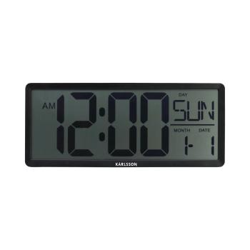 Digitálne hodiny Karlsson 6020BK čierne, 35 cm