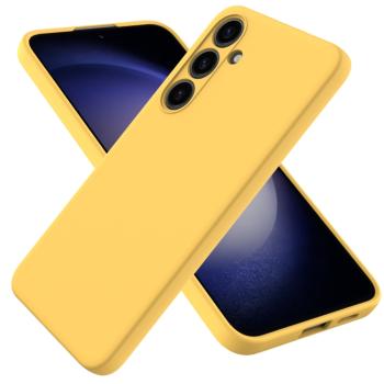 RUBBER Ochranný kryt pre Samsung Galaxy S24 5G žltý