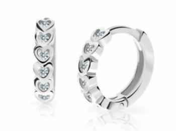 Cutie Diamonds Detské kruhové náušnice z bieleho zlata s briliantmi C3339-10-10-X-2-D