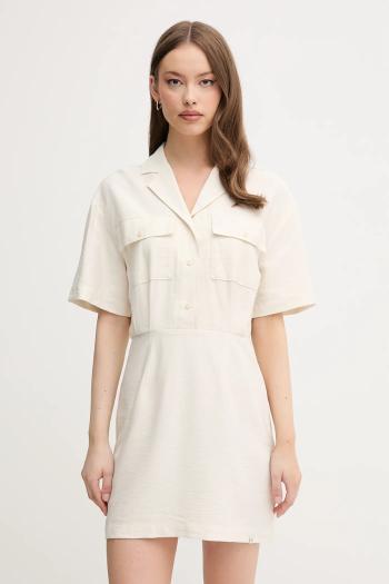 Šaty Calvin Klein Jeans béžová farba, mini, rovný strih, J20J225297