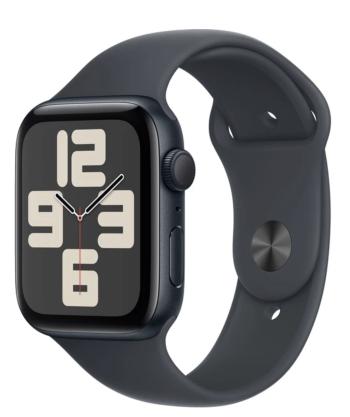 APPLE Watch SE (2024) 44mm Temne atramentový hliník s atramentovým športovým remienkom M/L