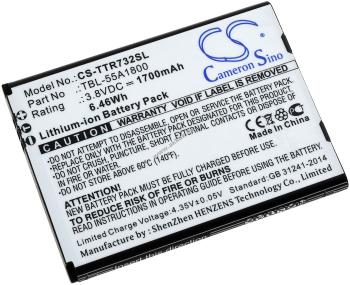 Helyettesítő akku TP-Link típus TBL-55A1800