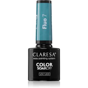 Claresa SoakOff UV/LED Color Fluo gélový lak na nechty odtieň 7 5 g